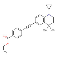 345964-71-8 ethyl 4-[2-(1-cyclopropyl-4,4-dimethyl-2,3-dihydroquinolin-6-yl)ethynyl]benzoate chemical structure