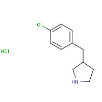 1173162-28-1 3-[(4-chlorophenyl)methyl]pyrrolidine;hydrochloride chemical structure