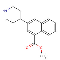 954398-61-9 methyl 3-piperidin-4-ylnaphthalene-1-carboxylate chemical structure