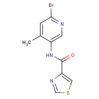 1027712-06-6 N-(6-bromo-4-methylpyridin-3-yl)-1,3-thiazole-4-carboxamide chemical structure