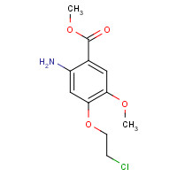 214470-60-7 methyl 2-amino-4-(2-chloroethoxy)-5-methoxybenzoate chemical structure
