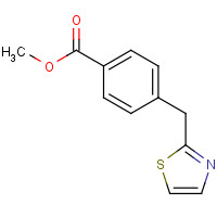 1312536-22-3 methyl 4-(1,3-thiazol-2-ylmethyl)benzoate chemical structure