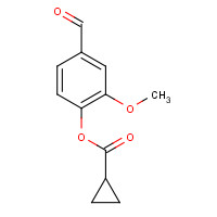 380336-99-2 (4-formyl-2-methoxyphenyl) cyclopropanecarboxylate chemical structure
