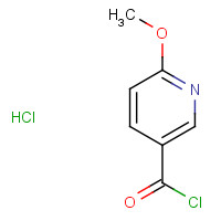 365429-82-9 6-methoxypyridine-3-carbonyl chloride;hydrochloride chemical structure