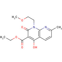 1253791-96-6 ethyl 4-hydroxy-1-(2-methoxyethyl)-7-methyl-2-oxo-1,8-naphthyridine-3-carboxylate chemical structure