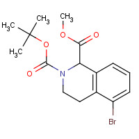 1430563-92-0 2-O-tert-butyl 1-O-methyl 5-bromo-3,4-dihydro-1H-isoquinoline-1,2-dicarboxylate chemical structure