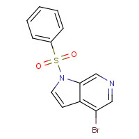 1198437-91-0 1-(benzenesulfonyl)-4-bromopyrrolo[2,3-c]pyridine chemical structure