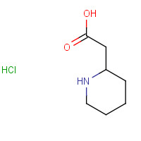 19615-30-6 2-piperidin-2-ylacetic acid;hydrochloride chemical structure