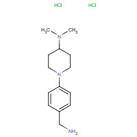 1188264-92-7 1-[4-(aminomethyl)phenyl]-N,N-dimethylpiperidin-4-amine;dihydrochloride chemical structure