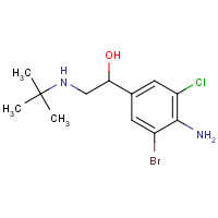 37153-52-9 1-(4-amino-3-bromo-5-chlorophenyl)-2-(tert-butylamino)ethanol chemical structure