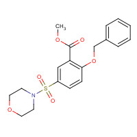 1285516-72-4 methyl 5-morpholin-4-ylsulfonyl-2-phenylmethoxybenzoate chemical structure