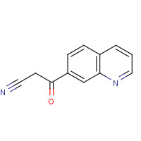 1265235-13-9 3-oxo-3-quinolin-7-ylpropanenitrile chemical structure