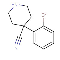 1309315-08-9 4-(2-bromophenyl)piperidine-4-carbonitrile chemical structure