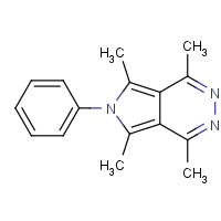 109450-25-1 1,4,5,7-tetramethyl-6-phenylpyrrolo[3,4-d]pyridazine chemical structure