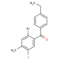 1022983-58-9 (2-bromo-5-iodo-4-methylphenyl)-(4-ethylphenyl)methanone chemical structure