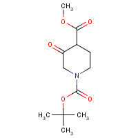 220223-46-1 1-O-tert-butyl 4-O-methyl 3-oxopiperidine-1,4-dicarboxylate chemical structure