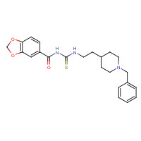 145232-89-9 N-[2-(1-benzylpiperidin-4-yl)ethylcarbamothioyl]-1,3-benzodioxole-5-carboxamide chemical structure