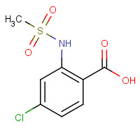 158579-89-6 4-chloro-2-(methanesulfonamido)benzoic acid chemical structure