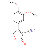 39561-77-8 3-(3,4-dimethoxyphenyl)-5-oxo-2H-furan-4-carbonitrile chemical structure