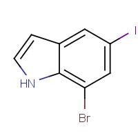 1000343-38-3 7-bromo-5-iodo-1H-indole chemical structure