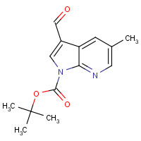 1198097-53-8 tert-butyl 3-formyl-5-methylpyrrolo[2,3-b]pyridine-1-carboxylate chemical structure