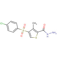845266-19-5 4-(4-chlorophenyl)sulfonyl-3-methylthiophene-2-carbohydrazide chemical structure