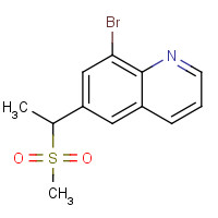 346629-98-9 8-bromo-6-(1-methylsulfonylethyl)quinoline chemical structure