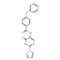 1343458-09-2 N-(6-oxo-2-pyrazol-1-yl-1H-pyrimidin-5-yl)-4-phenoxybenzamide chemical structure