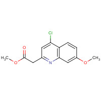 1017403-04-1 methyl 2-(4-chloro-7-methoxyquinolin-2-yl)acetate chemical structure