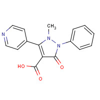 913375-90-3 1-methyl-3-oxo-2-phenyl-5-pyridin-4-ylpyrazole-4-carboxylic acid chemical structure