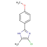 102151-46-2 4-chloro-2-(4-methoxyphenyl)-5-methyl-1H-imidazole chemical structure