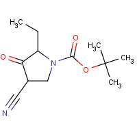 1196155-81-3 tert-butyl 4-cyano-2-ethyl-3-oxopyrrolidine-1-carboxylate chemical structure