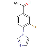 870838-82-7 1-(3-fluoro-4-imidazol-1-ylphenyl)ethanone chemical structure