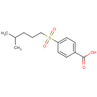 32910-57-9 4-(4-methylpentylsulfonyl)benzoic acid chemical structure