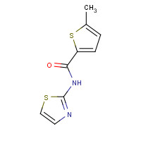 790725-27-8 5-methyl-N-(1,3-thiazol-2-yl)thiophene-2-carboxamide chemical structure