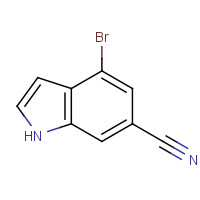 374633-29-1 4-bromo-1H-indole-6-carbonitrile chemical structure
