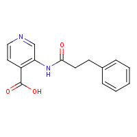 1461601-04-6 3-(3-phenylpropanoylamino)pyridine-4-carboxylic acid chemical structure