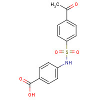 757221-45-7 4-[(4-acetylphenyl)sulfonylamino]benzoic acid chemical structure