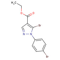 1245258-73-4 ethyl 5-bromo-1-(4-bromophenyl)pyrazole-4-carboxylate chemical structure