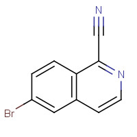 1082674-24-5 6-bromoisoquinoline-1-carbonitrile chemical structure