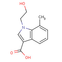 1313042-16-8 1-(2-hydroxyethyl)-7-methylindole-3-carboxylic acid chemical structure