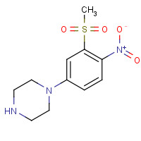 1197193-08-0 1-(3-methylsulfonyl-4-nitrophenyl)piperazine chemical structure