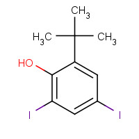 60803-26-1 2-tert-butyl-4,6-diiodophenol chemical structure