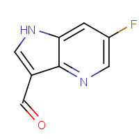 1190316-09-6 6-fluoro-1H-pyrrolo[3,2-b]pyridine-3-carbaldehyde chemical structure