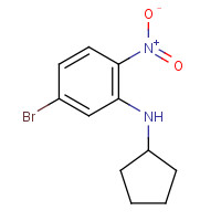 1231930-26-9 5-bromo-N-cyclopentyl-2-nitroaniline chemical structure
