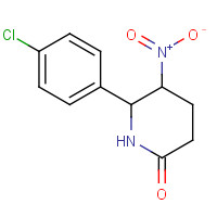 58373-41-4 6-(4-chlorophenyl)-5-nitropiperidin-2-one chemical structure