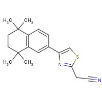 365223-65-0 2-[4-(5,5,8,8-tetramethyl-6,7-dihydronaphthalen-2-yl)-1,3-thiazol-2-yl]acetonitrile chemical structure