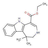 629662-20-0 ethyl 1,1-dimethyl-3,6-dihydro-2H-azepino[4,5-b]indole-5-carboxylate chemical structure