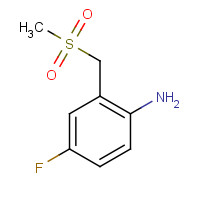 1101063-17-5 4-fluoro-2-(methylsulfonylmethyl)aniline chemical structure