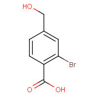90221-60-6 2-bromo-4-(hydroxymethyl)benzoic acid chemical structure